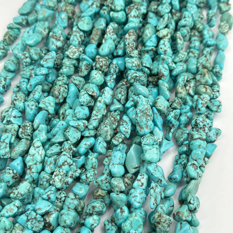 Говлит средний размер бусин 8*9,5мм натуральные бусины