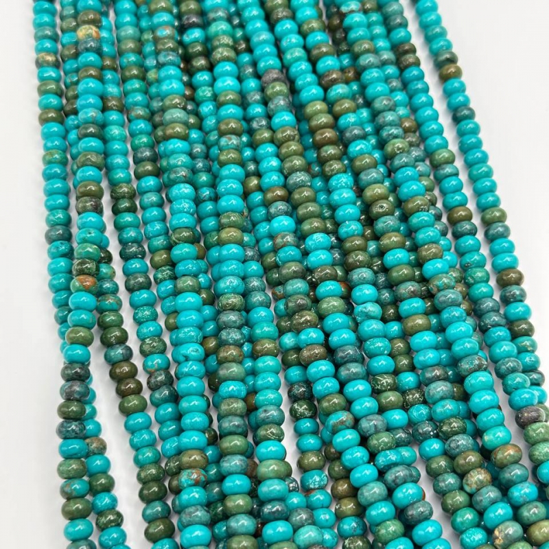 Турквенит рондель размер 6*3,3мм натуральный камень