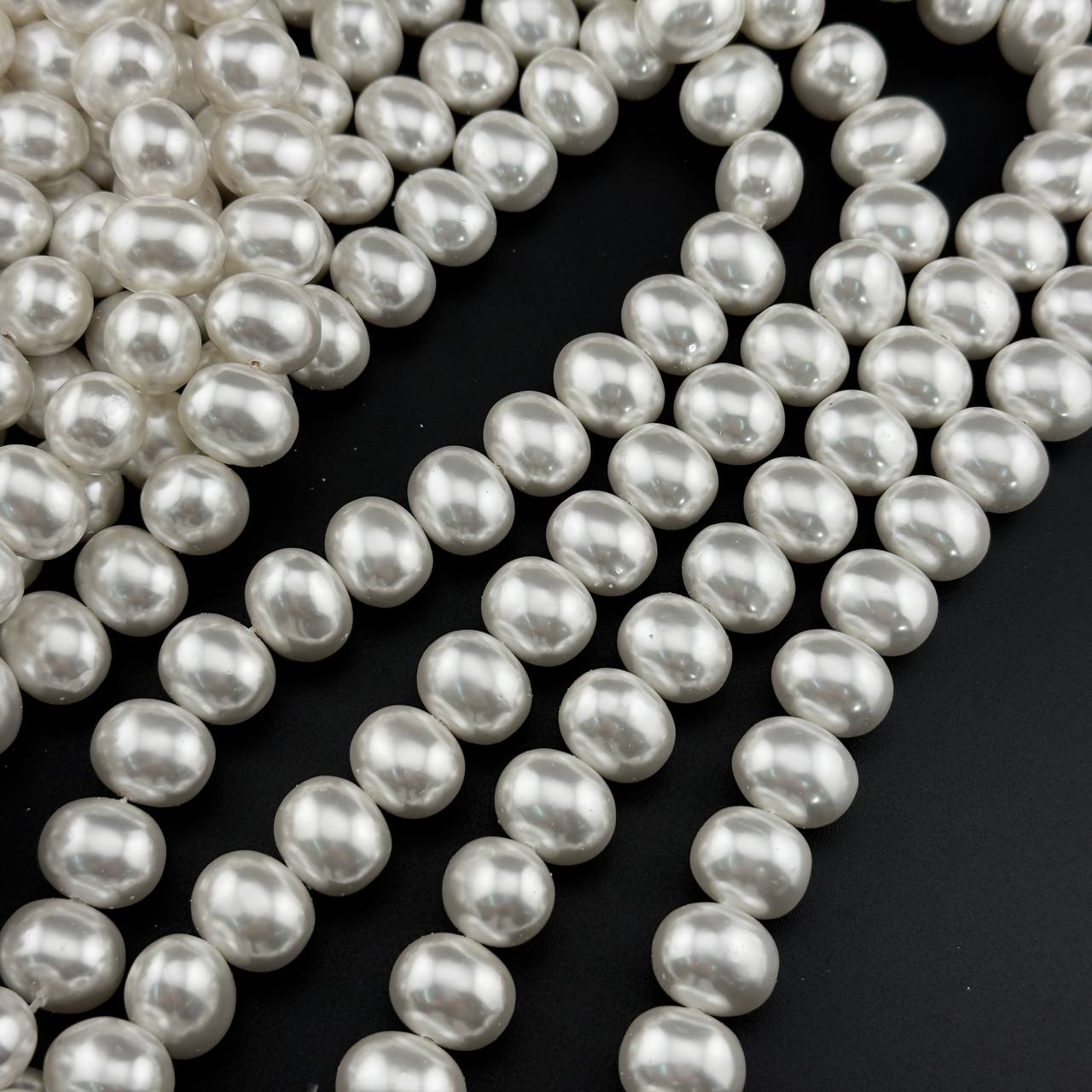 Майорка размер 11*15,5мм цвет белый